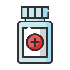 Icon of a pill bottle