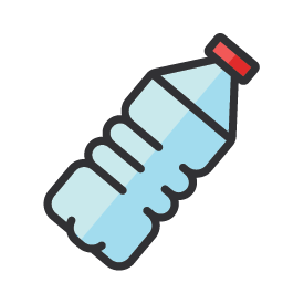 Icon of a plastic water bottle