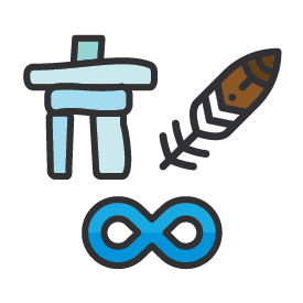 Icon of indigenous symbols