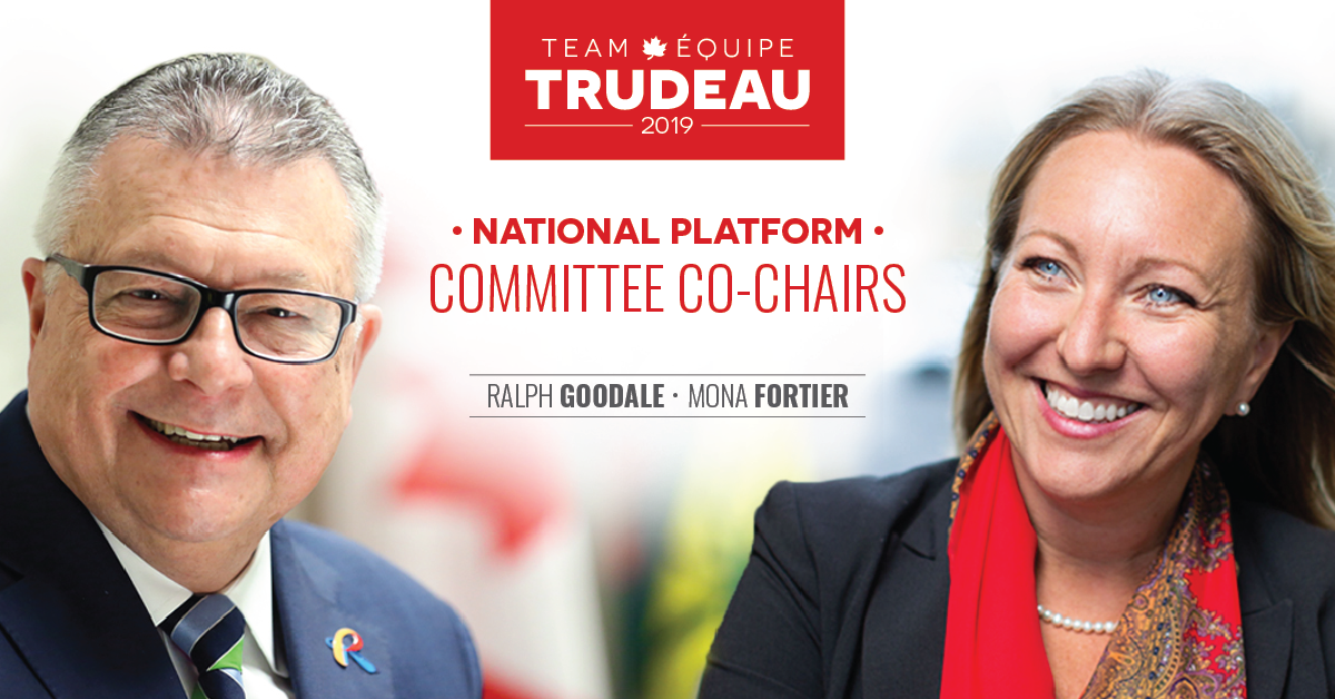 Liberals announce National Platform Committee CoChairs for 2019