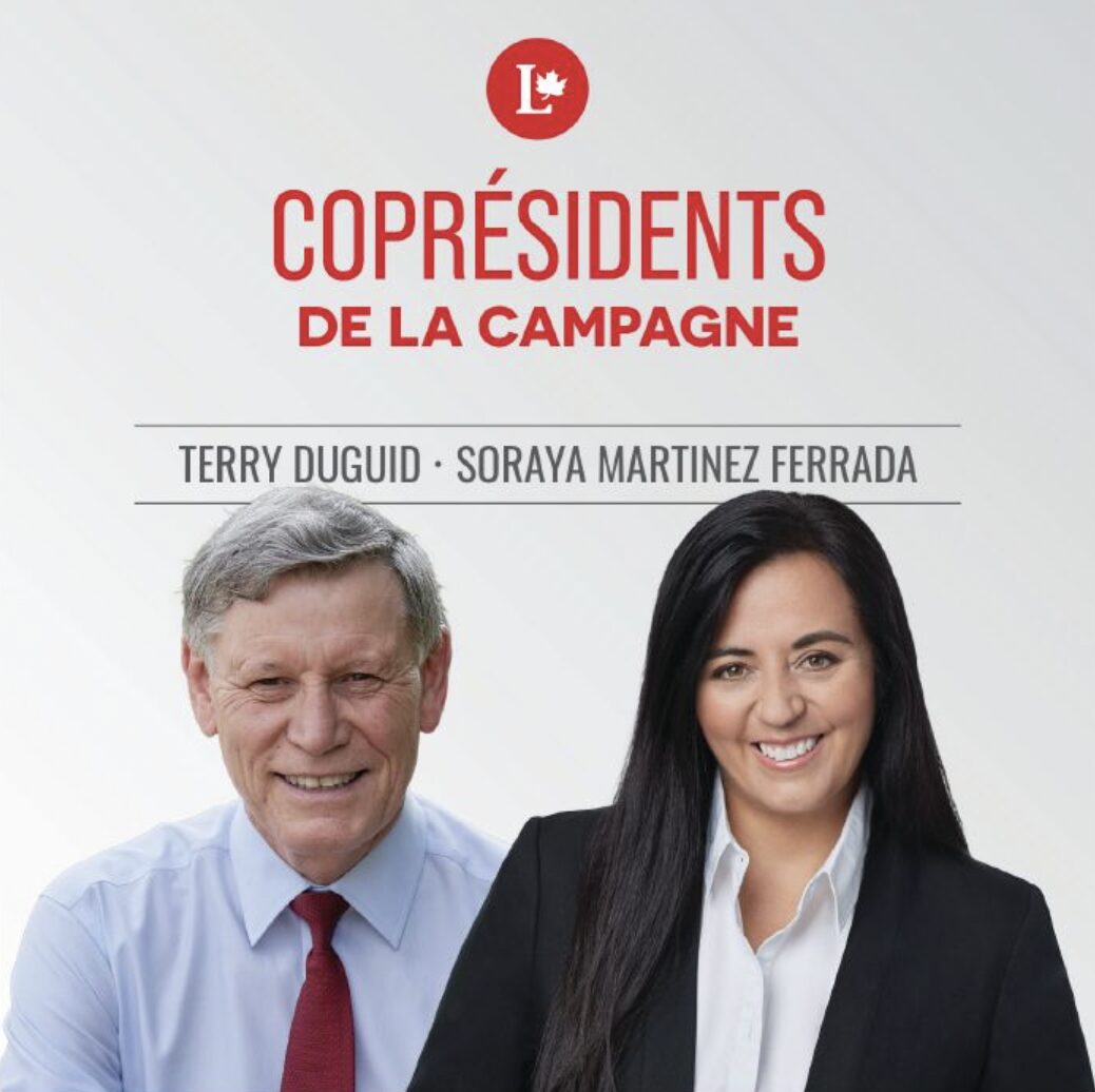 Coprésidents du Comité de la campagne nationale : Terry Duguid et Soraya Martinez Ferrada